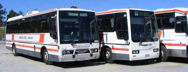 Logan City Hino RG197K MCA 24 & Hino RG197K Austral Denning Starliner 25